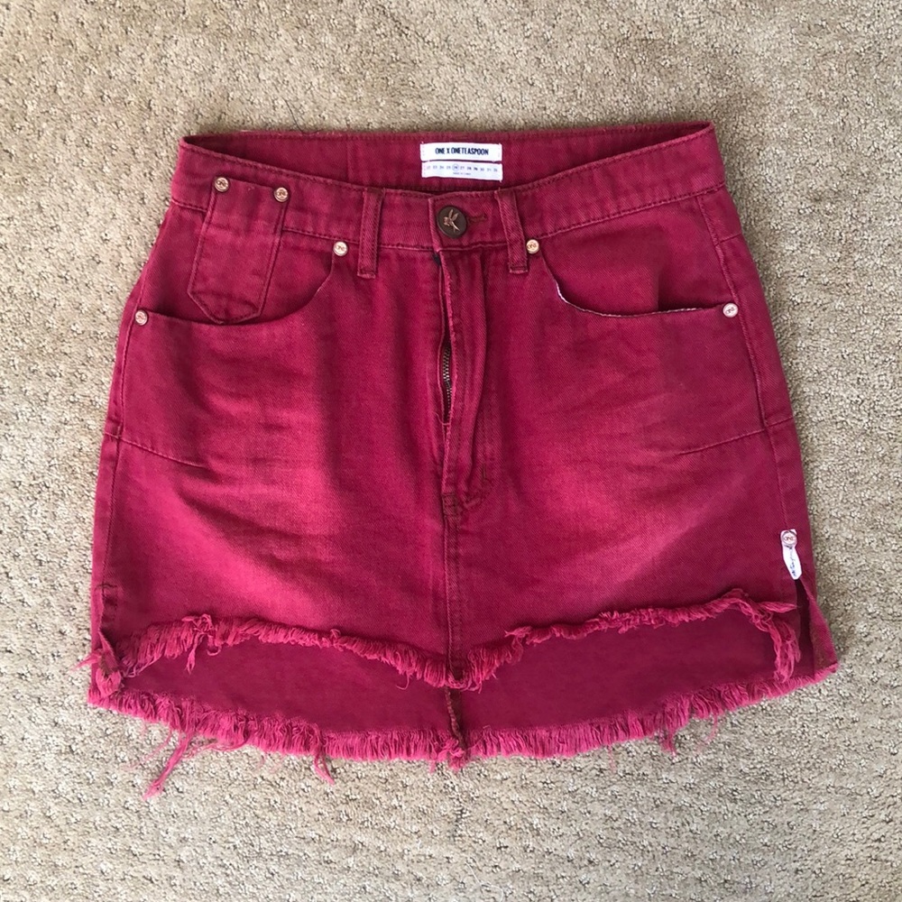 One teaspoon jean skirt